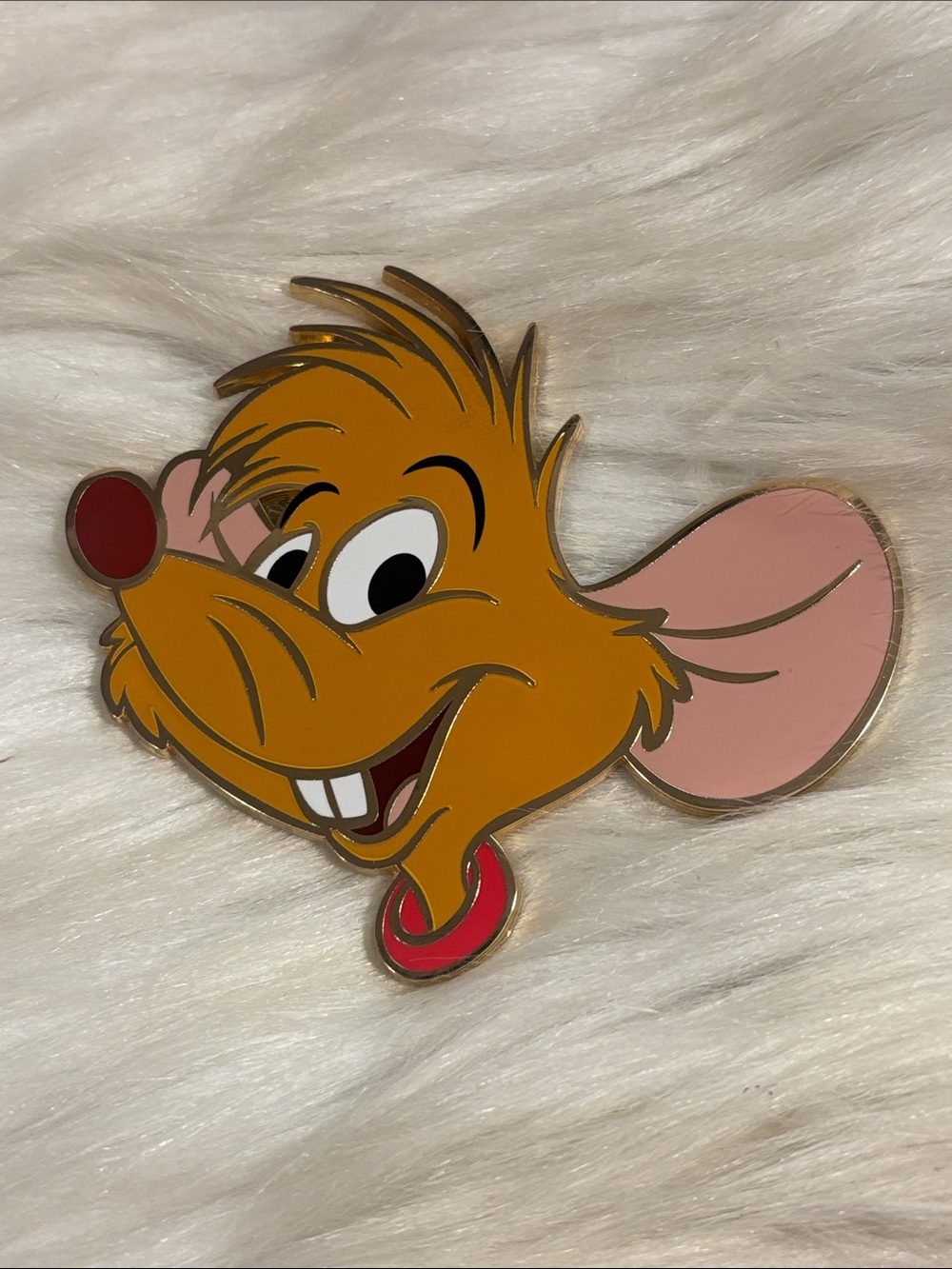 Disney Pink A La Mode LE 300- Disney Portrait Series Cinderella Jaq Jumbo Pin